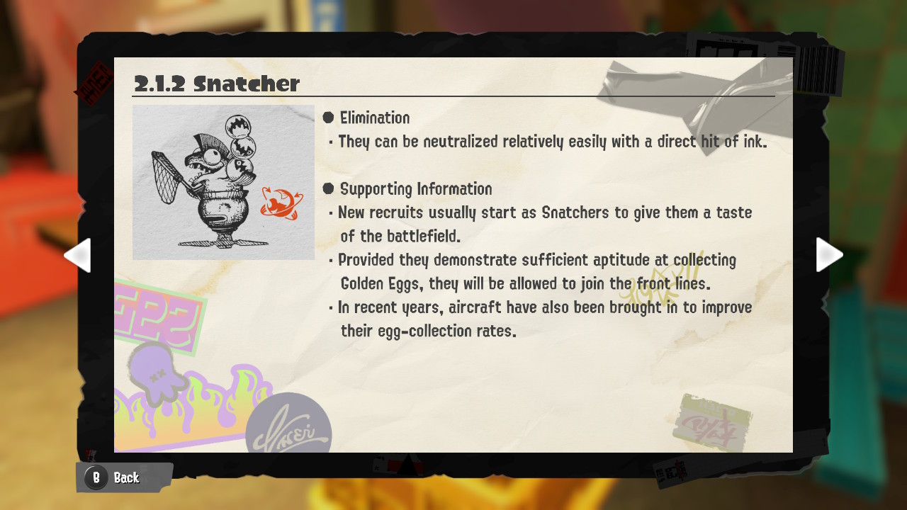 Splatoon Text Guide File:S3 Snatcher Salmonid Field Guide Page 2.jpg - Inkipedia, the ...
