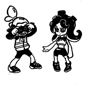 File:Credits - Inkling Boy and Octoling.png