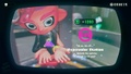 Agent 8 being awarded the Splat Bomb mem cake upon completing the station.
