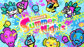 Imagen promocional que muestra el logotipo de "Summer Night" y pegatinas temáticas