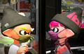 Two Inkling boys wearing the Sneaky Beanie