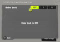 The Color Lock options screen with Color Lock off