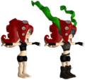 Unofficial render of the common and Elite Octoling's game models on The Models Resource.