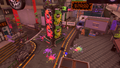 Decorations at the end of the street in Splatsville