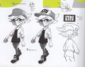 Concept art of Marie in her casual getup