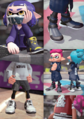 A promo image for Enperry, with a female Inkling wearing the Grape Hoodie.