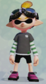 A male Inkling wearing the Part-Time Pirate