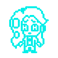 A pixel sprite of Marina from Side Order