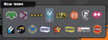 Gear icon stickers that appear on weapons