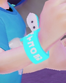 The wristband worn with the Splatfest Tee.