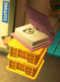 The Employee Handbook as seen in the Grizzco lobby after being approached