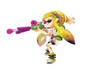 Art of another Inkling girl wearing the Bobble Hat, also with a Splatterscope.