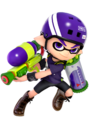 Inkling's Player 8 Costume from Super Smash Bros. Ultimate wears the Skate Helmet.