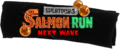 2D artwork of three Golden Eggs in the Salmon Run Next Wave logo.