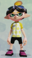 A male Inkling wearing the Cycle King Jersey.