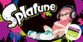 Promo art for Splatune, with another female Inkling wearing slightly altered Zombie Hi-Horses.