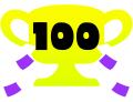 The icon representing players in the Splatfest Top 100 on SplatNet.