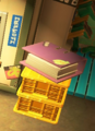 The Employee Handbook as seen in the Grizzco lobby before being approached