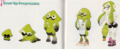 A female Inkling's ageing process.