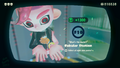 Agent 8 being awarded the Mr. Grizz mem cake upon completing the station