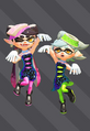 3D art of the Squid Sisters as they appear in-game