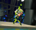 Marie using the Hero Charger from Splatoon