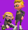 Two Inklings wearing the Sea Slug Volt 95s in a preview for the Splatoon 2 (Version 3.0.0) update, from the Nintendo Direct on 8 March 2018