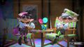 Callie and Marie waving to the player in the Splatoon 3: Expansion Pass after completing story mode