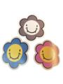 BlobMob flower stickers similar to Takashi Murakami's flowers.