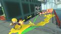 Agent 3 using a Heavy Splatling in the level.