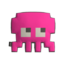 S3 Decoration magenta pixel-octo cushion.png