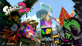 Deca Tower as seen in the Splatoon 2 title screen after rescuing the Great Zapfish