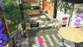 Decorations on the skate park in Inkopolis Square