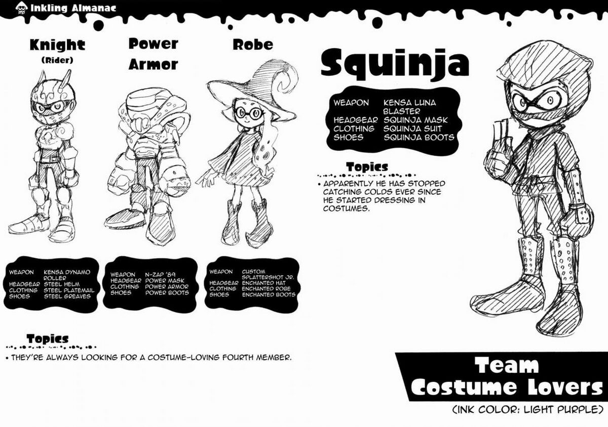 File:Splatoon Manga Team Costume Lovers.jpg - Inkipedia, the Splatoon wiki