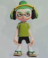 An Inkling wearing the Sage Polo.