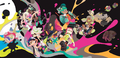 A Smallfry in artwork created for the cover of The Art of Splatoon 2
