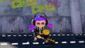 An Inkling with a special weapon ready