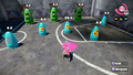 Several Squid Bumpers in the Shooting Range of Ammo Knights in Booyah Base.