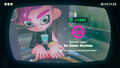 Agent 8 being awarded the Suction Bomb mem cake upon completing the station.