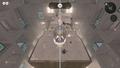 An overhead view of the floor.