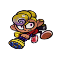 Unused Tableturf Battle card art. Note the first appearance of the Eminence Cuff on the ear, the first time it is seen in Splatoon 3.