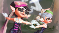 The Squid Sisters during Grand Festival (standard costumes)