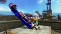 An Inkling holds the Tempered Dynamo Roller
