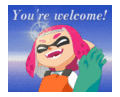 LINE sticker in the style of the Grizzco recruitment commercial