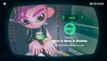 Agent 8 being awarded the Scrapper mem cake upon completing the station.