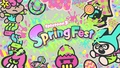 Imagen promocional que muestra el logotipo de SpringFest y pegatinas temáticas