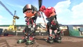 An amiibo photo with mecha gear.