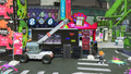 Decorations on the left truck in Inkopolis Plaza