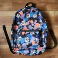 Orange and blue backpack sold at GameStop and Nintendo New York