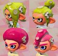 The Squid Hairclip with Octoling hairstyles.